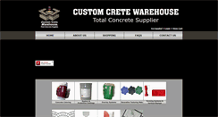 Desktop Screenshot of customcretewarehouse.com