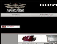 Tablet Screenshot of customcretewarehouse.com
